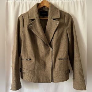 BANANA REPUBLIC FACTORY Wool Blend Moto Jacket, S